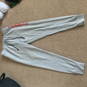 gray peanuts joggers